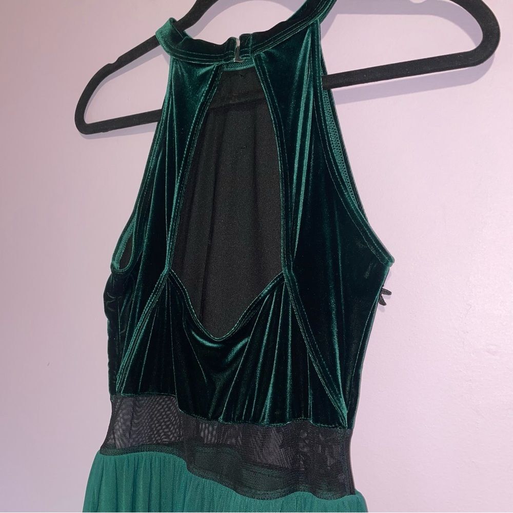 Weissman Dance Costume Velvet Leotard Dress Women M Mesh Skirt Performance Arts - Picture 6 of 8